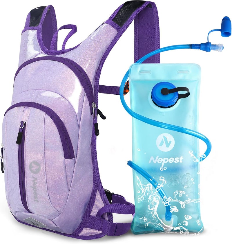 Nepest Hydration Pack Backpack for Women & Men, Lightweight Water Backpack with 2L Water Bladder for Hiking Cycling Running Biking - Image 1